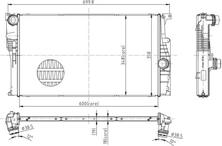 Hart 620 332 - Radiateur, refroidissement du moteur cwaw.fr