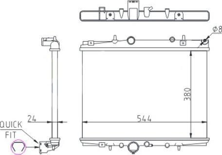 Hart 620 258 - Radiateur, refroidissement du moteur cwaw.fr