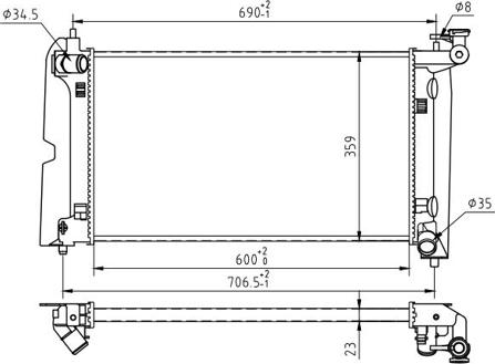 Hart 620 235 - Radiateur, refroidissement du moteur cwaw.fr