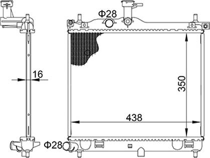 Hart 620 741 - Radiateur, refroidissement du moteur cwaw.fr