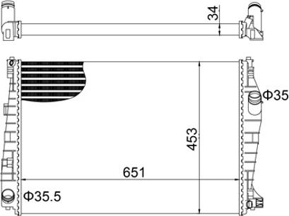 Hart 621997 - Radiateur, refroidissement du moteur cwaw.fr