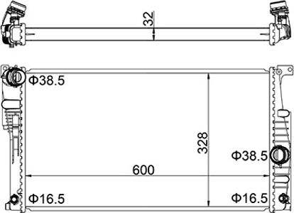 Hart 623 439 - Radiateur, refroidissement du moteur cwaw.fr