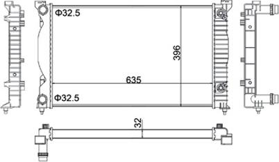 Hart 623 356 - Radiateur, refroidissement du moteur cwaw.fr