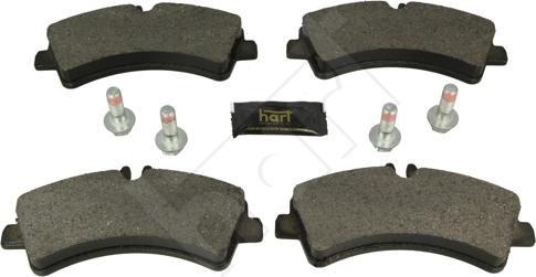 Hart 249 006 - Kit de plaquettes de frein, frein à disque cwaw.fr