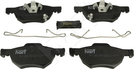 Hart 249 008 - Kit de plaquettes de frein, frein à disque cwaw.fr