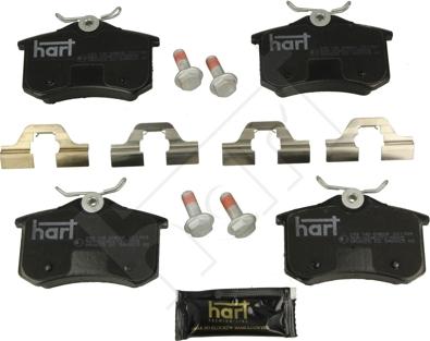 Hart 249 145 - Kit de plaquettes de frein, frein à disque cwaw.fr