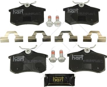 Hart 249 146 - Kit de plaquettes de frein, frein à disque cwaw.fr