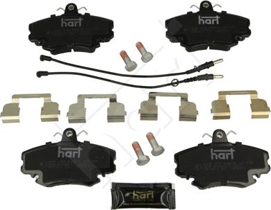 Hart 249 159 - Kit de plaquettes de frein, frein à disque cwaw.fr