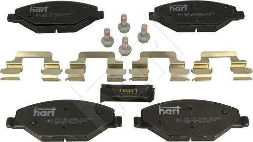 Hart 249 155 - Kit de plaquettes de frein, frein à disque cwaw.fr