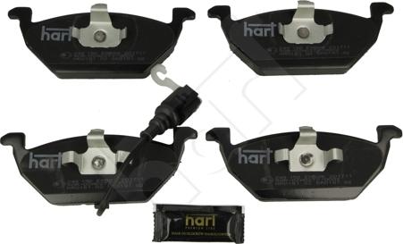 Hart 249 150 - Kit de plaquettes de frein, frein à disque cwaw.fr