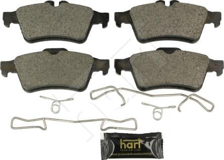 Hart 249 158 - Kit de plaquettes de frein, frein à disque cwaw.fr