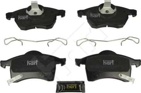 Hart 249 163 - Kit de plaquettes de frein, frein à disque cwaw.fr