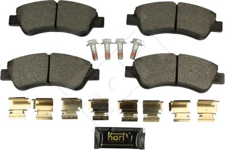 Hart 249 188 - Kit de plaquettes de frein, frein à disque cwaw.fr