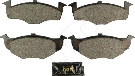 Hart 249 182 - Kit de plaquettes de frein, frein à disque cwaw.fr