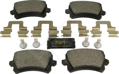 Hart 249 174 - Kit de plaquettes de frein, frein à disque cwaw.fr