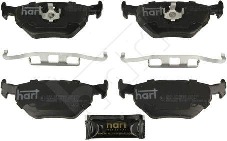 Hart 249 171 - Kit de plaquettes de frein, frein à disque cwaw.fr