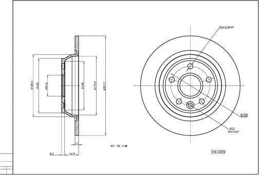 Hart 241 039 - Disque de frein cwaw.fr