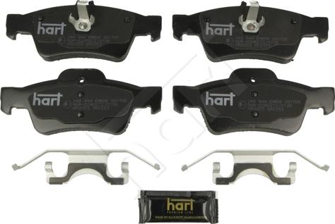 Hart 248 944 - Kit de plaquettes de frein, frein à disque cwaw.fr