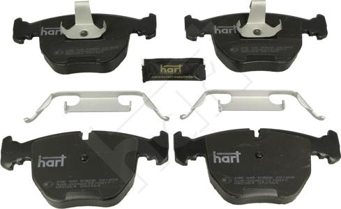 Hart 248 945 - Kit de plaquettes de frein, frein à disque cwaw.fr