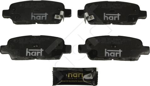 Hart 248 951 - Kit de plaquettes de frein, frein à disque cwaw.fr