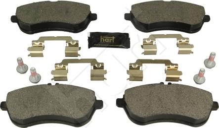 Hart 248 968 - Kit de plaquettes de frein, frein à disque cwaw.fr