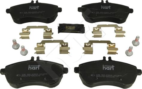 Hart 248 968 - Kit de plaquettes de frein, frein à disque cwaw.fr