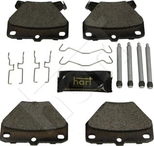 Hart 248 909 - Kit de plaquettes de frein, frein à disque cwaw.fr