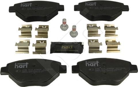 Hart 248 910 - Kit de plaquettes de frein, frein à disque cwaw.fr