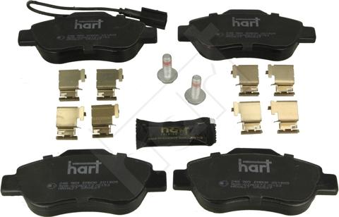 Hart 248 989 - Kit de plaquettes de frein, frein à disque cwaw.fr