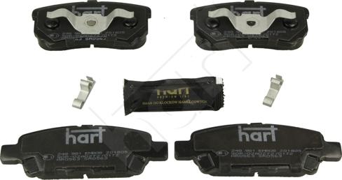 Hart 248 981 - Kit de plaquettes de frein, frein à disque cwaw.fr