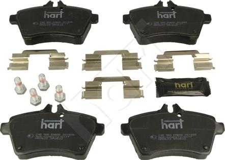 Hart 248 988 - Kit de plaquettes de frein, frein à disque cwaw.fr