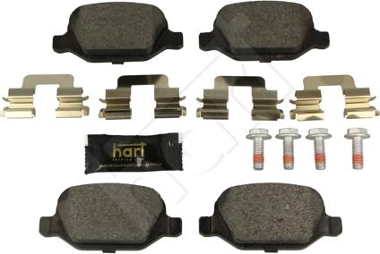 Hart 248 976 - Kit de plaquettes de frein, frein à disque cwaw.fr