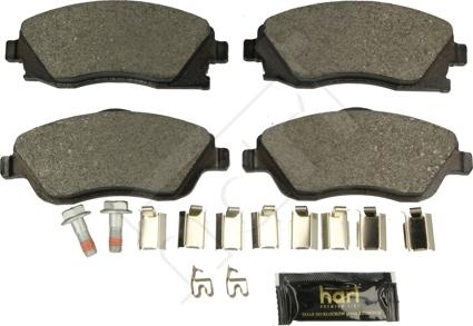 Hart 248 971 - Kit de plaquettes de frein, frein à disque cwaw.fr