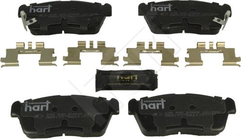 Hart 248 890 - Kit de plaquettes de frein, frein à disque cwaw.fr