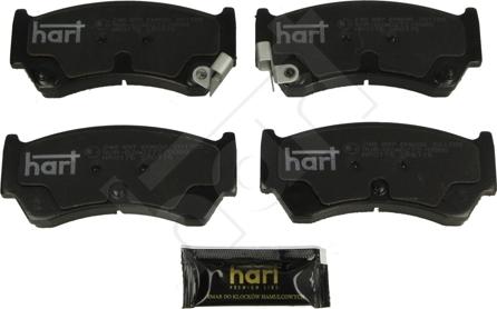 Hart 248 897 - Kit de plaquettes de frein, frein à disque cwaw.fr