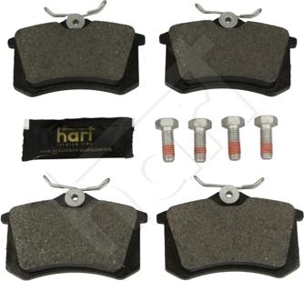 Hart 248 864 - Kit de plaquettes de frein, frein à disque cwaw.fr