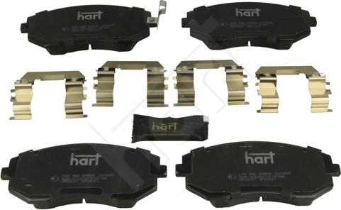 Hart 248 866 - Kit de plaquettes de frein, frein à disque cwaw.fr