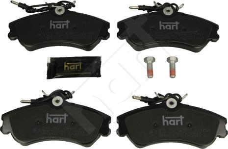 Hart 248 860 - Kit de plaquettes de frein, frein à disque cwaw.fr