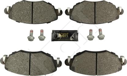 Hart 248 881 - Kit de plaquettes de frein, frein à disque cwaw.fr