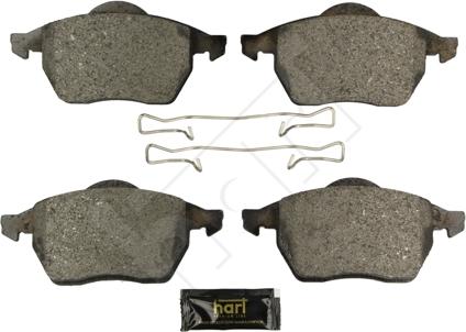 Hart 248 888 - Kit de plaquettes de frein, frein à disque cwaw.fr