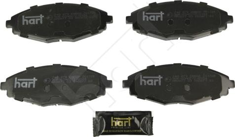 Hart 248 879 - Kit de plaquettes de frein, frein à disque cwaw.fr