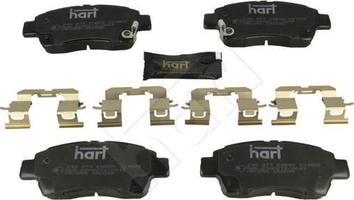 Hart 248 873 - Kit de plaquettes de frein, frein à disque cwaw.fr