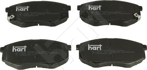 Hart 254 211 - Kit de plaquettes de frein, frein à disque cwaw.fr