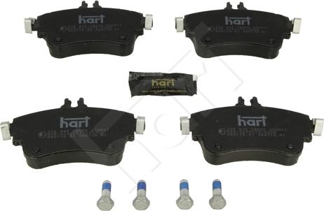 Hart 256 948 - Kit de plaquettes de frein, frein à disque cwaw.fr