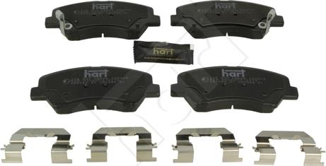 Hart 256 943 - Kit de plaquettes de frein, frein à disque cwaw.fr