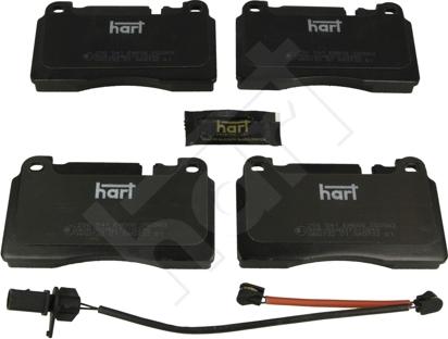 Hart 256 541 - Kit de plaquettes de frein, frein à disque cwaw.fr