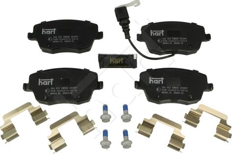 Hart 256 552 - Kit de plaquettes de frein, frein à disque cwaw.fr