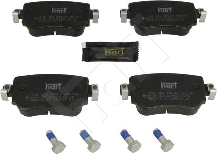 Hart 256 504 - Kit de plaquettes de frein, frein à disque cwaw.fr