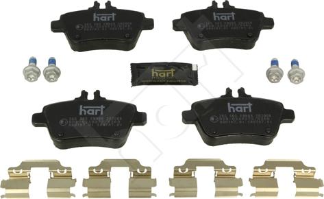 Hart 256 505 - Kit de plaquettes de frein, frein à disque cwaw.fr