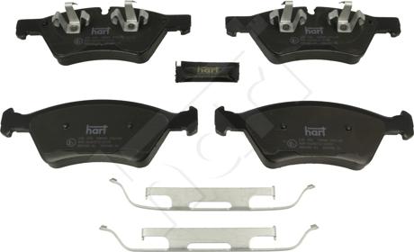 Hart 256 500 - Kit de plaquettes de frein, frein à disque cwaw.fr